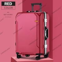 ราคา Travelucl 20 24 นิ้วอลูมิเนียมกระเป๋าเดินทางพอร์ต USB กระเป๋าเดินทางความจุขนาดใหญ่กระเป๋าเดินทางหัวเข็มขัดคู่กระเป๋าเดินทางกระเป๋าเดินทาง (22235096267)