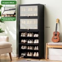 ราคา KIMDELIN ประตูหวายระบายอากาศ7 9 11 12ชั้นไม้ไผ่ตู้เก็บรองเท้าตู้เก็บรองเท้าชั้นวางรองเท้าไม้ไผ่ (22405511090)