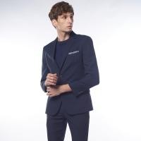 ราคา LTD เสื้อเบลเซอร์คอปกป้าน ผู้ชาย สีน้ำเงินเข้ม Notch Lapel Blazer 03499 (22627393452)