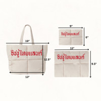ราคา ISSUE Puffer Handle Tote Bag (22718760909)