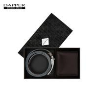 ราคา DAPPER กิ๊ฟเซ็ท กระเป๋าสตางค์ เข็มขัดหนัง Reversible Belt สีน้ำตาล (22433331668)