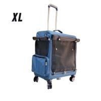 ราคา ่jaywa กระเป๋าแมวล้อลากสะพายได้ กระเป๋าเป้แมวมีล้อ กระเป๋าหมาล้อลากสะพาย ใส่แมว2ตัว ใส่แมวตัวใหญ่ ลากขึ้นบันไดเลื่อนได้ (22625589830)