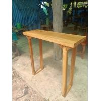 ราคา โต๊ะบาร์ไม้เต็ง 30x100 สูง100ซม เคาร์เตอร์บาร์ โต๊ะกาแฟ โต๊ะติดผนัง (22657458043)