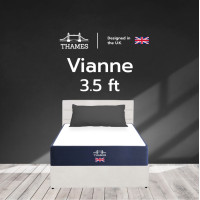 ราคา อัดสุญญากาศ Thames ที่นอนชาโคล รุ่น Vianne หนา 6 นิ้ว นุ่น นอนสบาย ป้องกันเชื้อรา (22599051924)