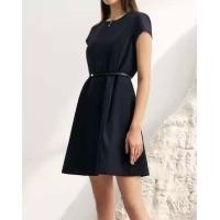 ราคา G2000 เดรสผู้หญิงแขนสั้นสีกรมท่า DARK NAVY ชุดเดรสเข้ารูปทรง FIT AND FLARE มีเข็มขัดเข้าชุด (22678470803)