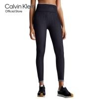 ราคา CALVIN KLEIN กางเกงเลคกิ้งผู้หญิง Ribbed Sport ทรง High Rise รุ่น 4WS4L643 001 สีดำ (21449305300)