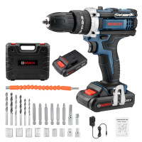 ราคา BOSCH 288V สว่านกระแทกไฟฟ้าไร้แปรงถ่าน ไขควงไฟฟ้าไร้สาย เครื่องมือไฟฟ้าไร้สายพร้อมแบตเตอรี่ลิเธียม ชุด (22529733748)