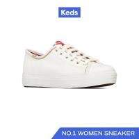 ราคา KEDS รองเท้าผ้าใบ มีส้น รุ่น TRIPLE KICK RIFLE PAPER CO BLOSSOM สีขาว WF67940 (21898170668)
