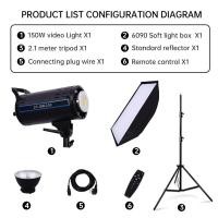 ราคา ZCZK ไฟสตูดิโอ แสงถ่ายภาพ Studio light cob ชุดไฟสตูดิโอ ชุดไฟสตูดิโอ อุปกรณ์จัดแสงสตูดิโอถ่ายภาพ ชุดไฟถ่ายภาพ จับคู่2 1M วงเล็บ ชุดไฟถ่ายภาพ (22672680542)