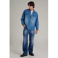 ราคา Mc jeans เสื้อเชิ้ตโอเวอร์ไซส์ ผู้ชาย เสื้อฮาวายแขนสั้น สียีนส์กลาง MSLZ204 (22425848906)