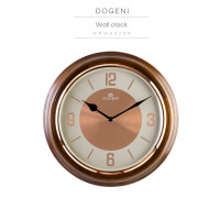 ราคา DOGENI นาฬิกาแขวน WMW002DB นาฬิกาแขวนผนังไม้ โบราณ เสียงระฆัง เสียงดนตรี เข็มเดินเรียบ (1170726831)