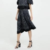 ราคา Shaka AW21 Lady Contour Midi Flare Skirt กระโปรงบาน ติดซิปด้านข้าง SK A211114 (22663804088)