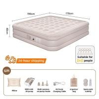 ราคา ลด 35 ฟรี เสื่อปิคนิค200x200cm เตียงเป่าลม เตียงลมพอง ที่นอนเป่าลมอัตโนมัติ ที่นอนเป่าลม 5 ฟุต 3 ฟุต พร้อมปั๊มลมในตัว พร้อมแบตเตอรี่ในตัว PVC หนา 40 25ซม ปั้มลมไฟฟ้า หมอน (22775300864)