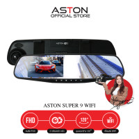 ราคา รุ่นอัพเกรด2024 Aston Super 9 Wifi กล้องติดรถยนต์ทรงกระจก Wifi ในตัว ความคมชัด FHD รับประกันสินค้า 1 ปี (22627359835)