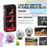ราคา GEOLOGIC ลูกเปตองของแท้ ลูกเปตอง เปตอง ลูกเปตองกึ่งนิ่มสำหรับการแข่งขัน 3 ลูกรุ่น Delta 3 Semi Soft Competition Petanque Boules Delta (14201797476)