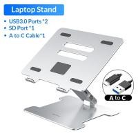 ราคา ส่งจากไทย ออกใบกำกับได้ ORICO ขาตั้งแล็ปท็อปอลูมิเนียมแบบพับได้พร้อม USB3 0 Hub And Sd Port สําหรับ Macbook LST (10677098657)