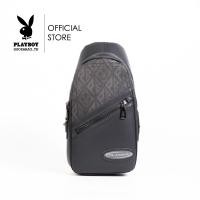 ราคา Playboy Journey Mens Chest Bag กระเป๋าคาดอกผู้ชาย รุ่น ST B242PBM272 BL ดีไซน์ทรงเป้สกรีนโลโก้อักษรสามเหลี่ยม สีกรม (21930625112)