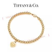 ราคา Tiffany Return To Tiffany Heart Tag Bead Bracelet In 18K Yellow Gold Elegant Bead Bracelet And Engraved Tag Combine 18K Rose Goldทิฟฟานี่กลับไป ที่สร้อยข้อมือหัวใจของทิฟฟานี่ในปี 18k สีเหลืองทองสร้อยข