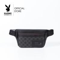 ราคา Playboy Vincent Mens Chest bag กระเป๋าคาดอกคาดเอวผู้ชาย รุ่น ST B243PBM288 BK ดีไซน์คาดอกคาดเอว ลายตารางโลโก้ สีดำ (22541342426)