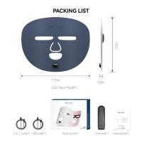 ราคา Leather Washable Led Face Masks Wireless Masks for Fine Lines and Wrinkles Face Neck Care Machine (22748762616)