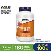 ราคา Now Foods AlphaSorb Vitamin C 500 with Rosehip 180 Veg Capsules นาวฟู้ดส์ อัลฟ่าซอร์บ วิตามินซี 500 (22769275730)