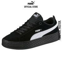 ราคา PUMA BASICS รองเท้ากีฬาผู้หญิง Smash Platform Suede สีดำ 36648802 (22186876114)