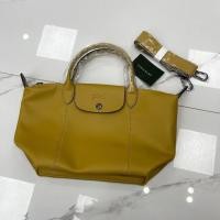 ราคา LONGCHAMP กระเป๋ารองเท้าหนังแท้สตรี LePliageCuir กระเป๋าทรงเกี๊ยวหนังแกะพับได้พร้อมป้ายบัตรสีเขียวกระเป๋ากันฝุ่น (21655781016)