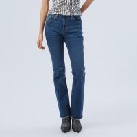 ราคา f fashion กางเกงยีนส์ทรงแฟลร์ ผู้หญิง Fit and Flare Denim Pants 06384 (22006349996)