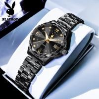 ราคา 100 ของแท้ PLAYBOY นาฬิกา ผู้หญิง กัน น้ำ ของแท้ 2024 ใหม่ พระคุณ แฟชั่น ปฏิทิน กันกระแทก ส่องสว่าง สแตนเลส นาฬิกาแฟชั่น (22656404138)