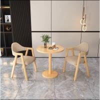 ราคา ชุดโต๊ะกาแฟ DD124 โต๊ะกาแฟ เก้าอี้ โต๊ะกลมโมเดิร์น มินิมอล สีขาว สีไม้ ขายดีมาก (21314234666)