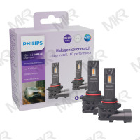 ราคา หลอดไฟหน้ารถ LED Philips ULTINON WEATHER 3500K สีเหลืองนวล direct fit สินค้าใหม่ปี 2024 (21838325901)