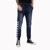 ราคา DAVIE JONES กางเกงจ็อกเกอร์ เอวยางยืด ขาจั๊ม สีดำ สีกรม Drawstring Joggers in black navy GP0131 NV BK (15771172533)