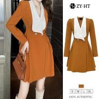 ราคา ZY HT EraVogue เดรสผู้หญิง เดรสสีเหลือง เดรสสูท เดรสทรงเอ เดรสแขนยาว เดรสทำงาน เดรสออกงาน เดรสเซ็กซี่ เดรสเกาหลี ชุดออกงาน 10187 (17343329137)