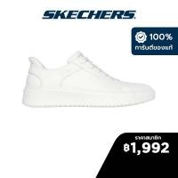 ราคา Skechers สเก็ตเชอร์ส รองเท้าผู้ชาย Men Court Break Street Shoes 183177 WHT Air Cooled Memory Foam (22506257691)