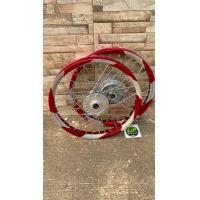 ราคา ชุดล้อลายสายฟ้า ล้อ Maxnum AKRONT 1 40 17 เวฟ110i เวฟ125iปลาวาฬสีแดงยิงทราย สีสวย ไม่ซีด แข็งแรง ทนทาน (21780690578)