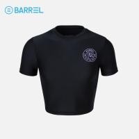 ราคา BARREL WOMEN RESORT SHORT SLEEVE CROP RASH GUARD BLACK เสื้อรัชการ์ด เสื้อครอปแขนสั้น ชุดว่ายน้ำผู้หญิง 3WT010W U4BKXX (22440884940)