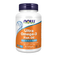ราคา Now Foods Ultra Omega 500EPA 250DHA Fish Oil 1000 mg 180 Fish Softgels นาวฟู้ดส์ โอเมก้า 3 น้ำมันปลา (22807014131)