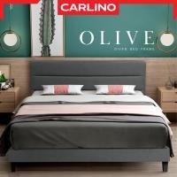 ราคา พร้อมส่ง CARLINO เตียง เตียงนอน พร้อมหัว ขนาด 3 ฟุต 3 5 ฟุต 5 ฟุต 6 ฟุต โครงไม้ คุณภาพดี Divan Bed Frame โครงเตียง (22074680705)