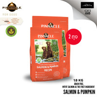 ราคา 1 8 KG 2 ถุง Pinnacle Salmon Pumpkin Recipe พินนาเคิล อาหารเม็ด สำหรับสุนัขทุกช่วงวัย สูตรแซลมอนและฟักทอง (22378158141)