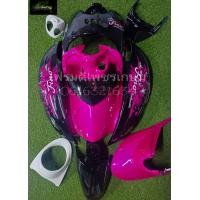 ราคา ชุดสี YAMAHA Fino สี ชมพู ดำ งานทั้งหมด 10 ชิ้นเกย์เดี่ยว พร้อมติดสติ๊กเกอร์ตามรูป สอบถาม เพิ่มเติมได้คะ (20604602568)