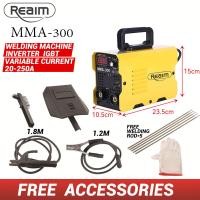 ราคา REAIM ตู้เชื่อม ตู้เชื่อมไฟฟ้า Inverter เครื่องเชื่อม MIG MMA 2in1 สายเชื่อม 2M ไม่ต้องใช้ก๊าส CO2 (22534589966)