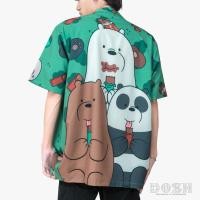 ราคา DOSH MENS HAWAII SHIRTS WE BARE BEARS เสื้อเชิ้ตฮาวาย DBBMS5001 GE (18906658211)