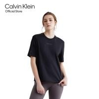 ราคา CALVIN KLEIN เสื้อยืดแขนสั้นผู้หญิง Essentials ทรง Relaxed รุ่น 4WS4K233 001 สีดำ (21727947515)