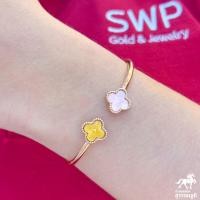 ราคา กำไลแฟชั่น ดอกไม้แวนคลีฟ ตัวเรือนสแตนเลสเคลือบสีโรสโกลด์ ทองแท้ 96 5 น้ำหนัก 0 1 กรัม มีบัตรรับประกัน ขายคืนได้ (21760126544)