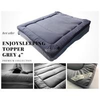 ราคา Enjoysleeping Topper หนา 4 นิ้ว เบาะรองนอน ท็อปเปอร์ ที่นอน ที่รองนอน แผ่นรองนอน เพิ่มความนุ่ม mattress topper (1443392708)