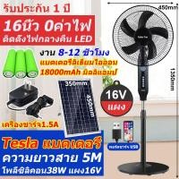 ราคา พัดลมโซล่าเซลล์ พัดลมคีบแบตเตอรี่ DC 16 โวลต์ 20 นิ้ว ใช้ต่อกับแบตเตอรี่โซลาร์เซลล์ เหมาะสำหรับเวลาไฟดับ นอนนา แค้มปิ้ง รับประกัน 1 ปี เก็บเงินปลายทาง (21296796992)