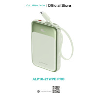 ราคา สินค้าใหม่ ALPHA X ALP10 21PD Pro Powerbank 10000mAh fastcharge PD22 5W ไร้สาย15W จอ LED สายในตัวType C รับประกัน 2 ปี (22562226597)