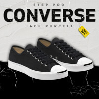 ราคา Converse Jack Purcell Black CV001265 1 9 รองเท้าผ้าใบชาย รองเท้าผ้าใบหญิง คอนเวิร์ส (21415728936)
