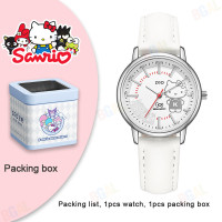 ราคา พร้อมกล่อง 36 1 มม แท้ 100 Sanrio นาฬิกา Hello Kitty สำหรับเด็กผู้หญิงนาฬิกาควอตซ์สายหนังนุ่มกันน้ำกันกระแทกของขวัญวันเกิด Cinnamoroll ของขวัญคริสต์มาส 2179 (21799107659)