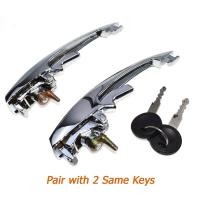 ราคา 1 Pair Left Right Outer Door Handles with 2 Keys for Super Bug 1968 1979 113898205M113837205M New (22232858744)